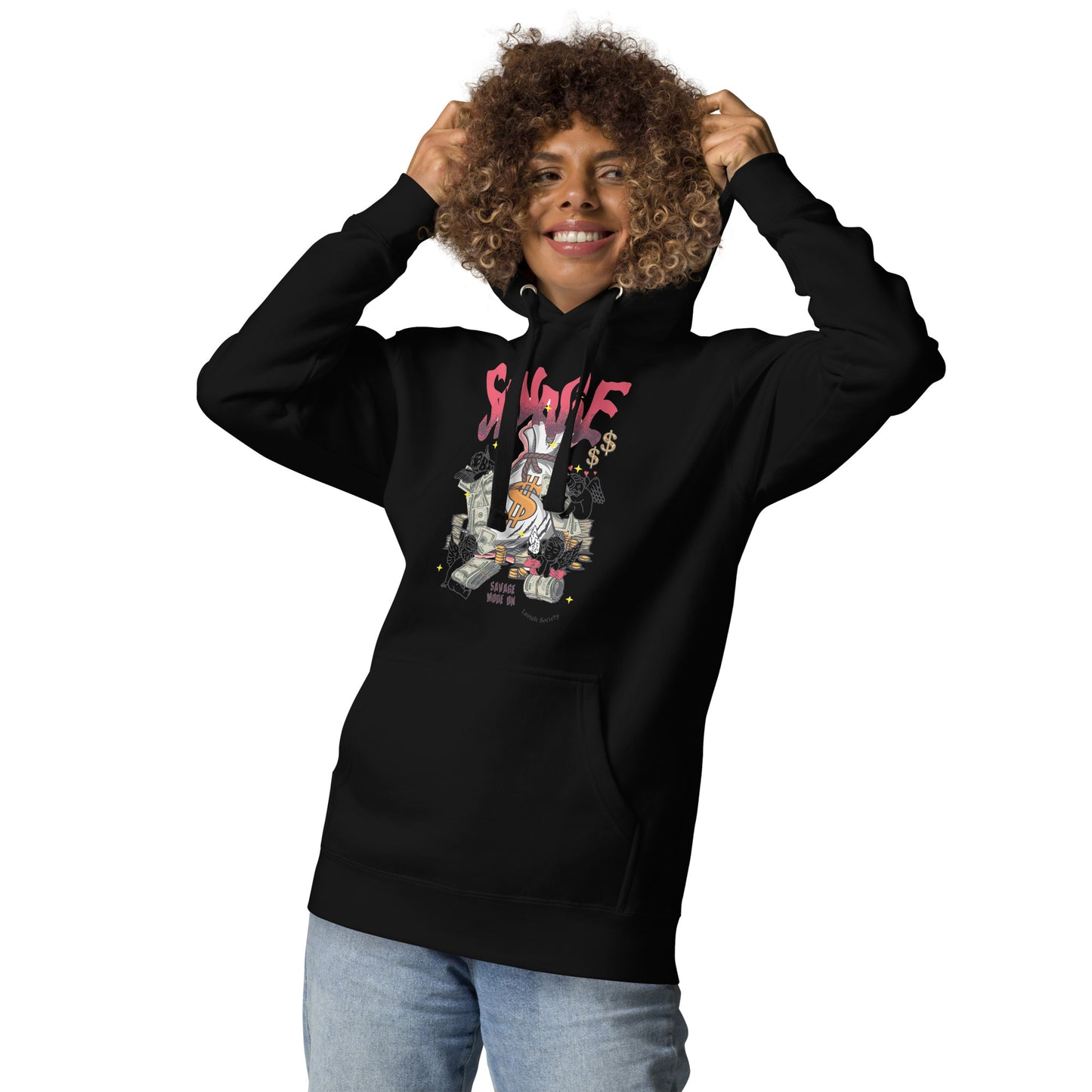 Lavish Society Unisex Hoodie Savage Mode On